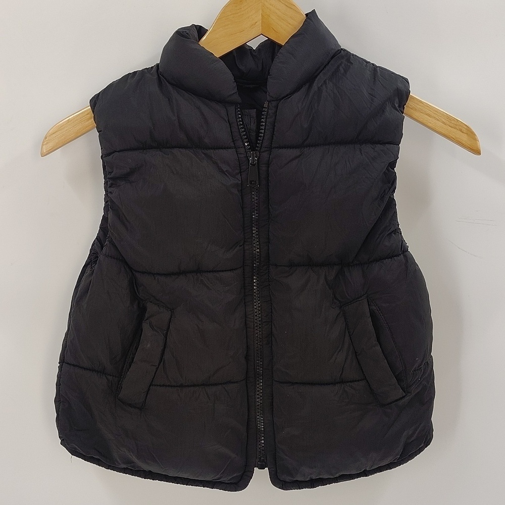 Zara Kids Black Puffer Vest Size 4/5